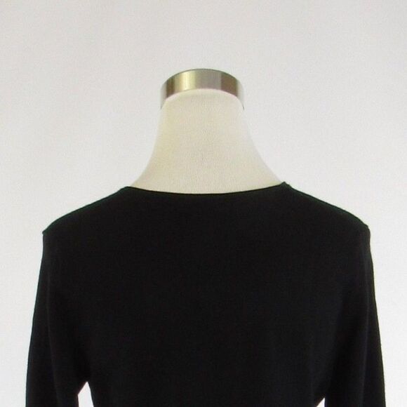 Black SPENSE 3/4 sleeve V-neck sweater size S - Picture 8 of 8